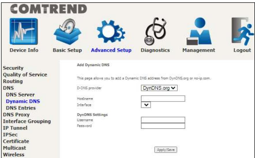 Comtrend PRT-6351 - Dynamic DNS - 2