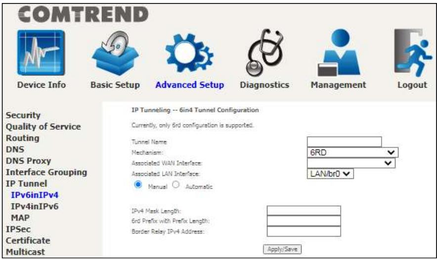 Comtrend PRT-6351 - IPv6inIPv4 - 2