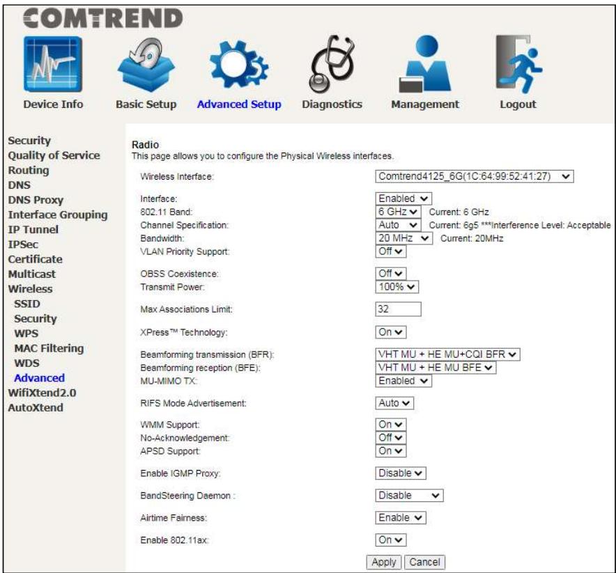 Comtrend WR-2412u - 6GHz - 1