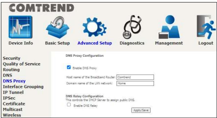 Comtrend WR-2412u - DNS Proxy - 1