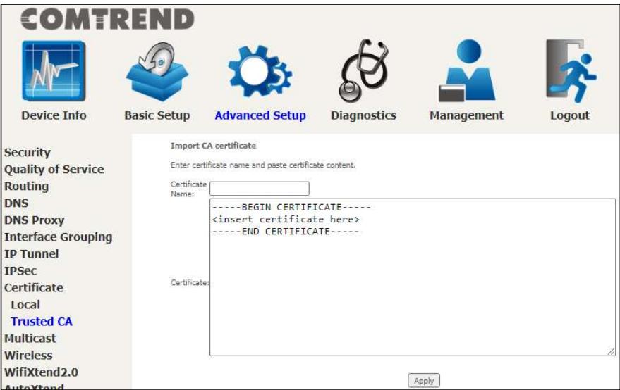 Comtrend WR-2412u - Trusted CA - 2