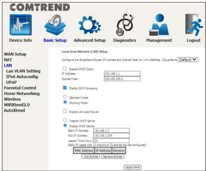 Comtrend WR-2412u - LAN - 1