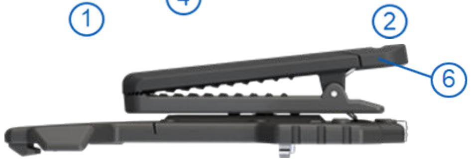 MOTOROLA V700 - Mounting the Jacket Clip Mount - 3