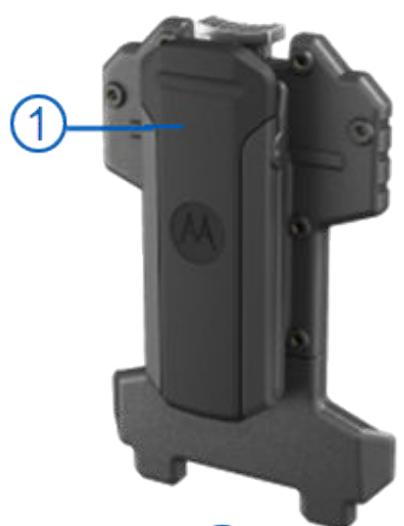 MOTOROLA V700 - Mounting the Shirt Clip Mount - 1