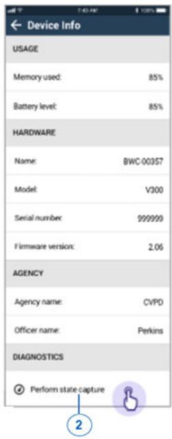 MOTOROLA V700 - Starting a State Capture - 2