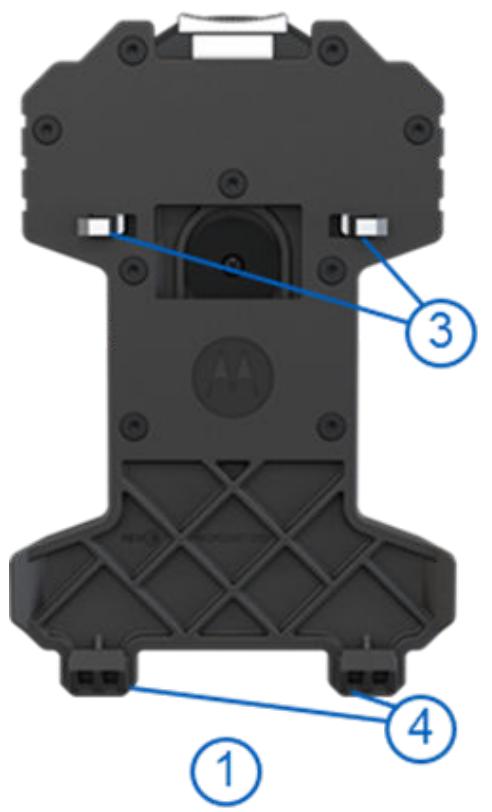 MOTOROLA V700 - Mounting the Jacket Clip Mount - 1