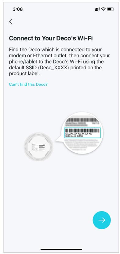 TP-LINK Deco XE75 Pro - Connect to your Deco's Wi-Fi - 1