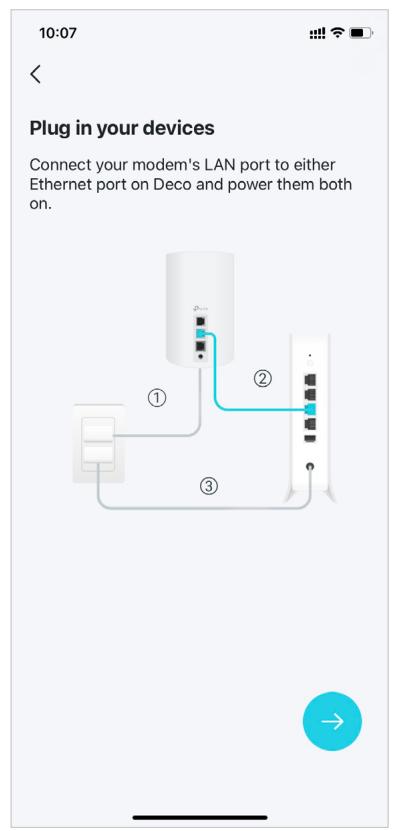 TP-LINK Deco XE75 Pro - Plug in your Deco - 1