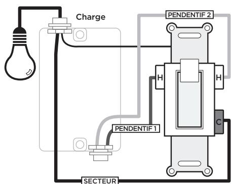 Jasco Products ZWN4015 - Câblage d'interrupteur à trois VOIES - 2