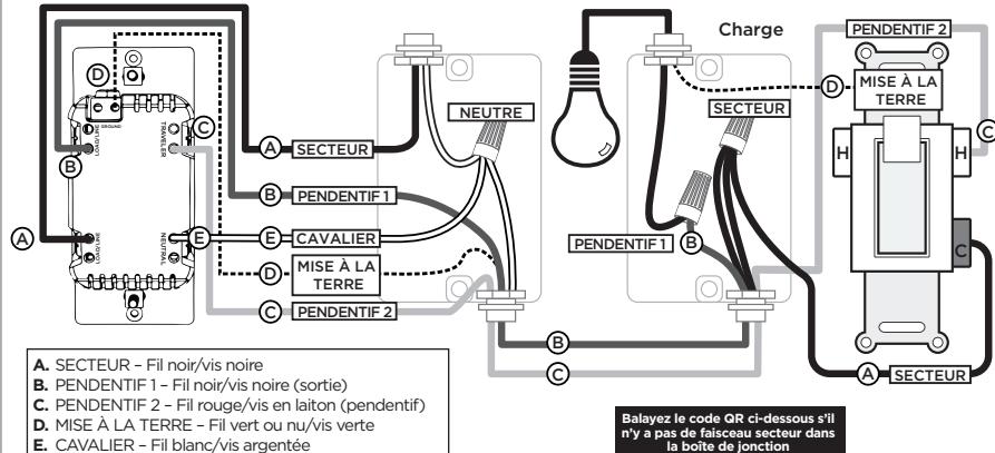 Jasco Products ZWN4015 - Appareil z-wave côte secteur avec interrupteur à trois voies - 1