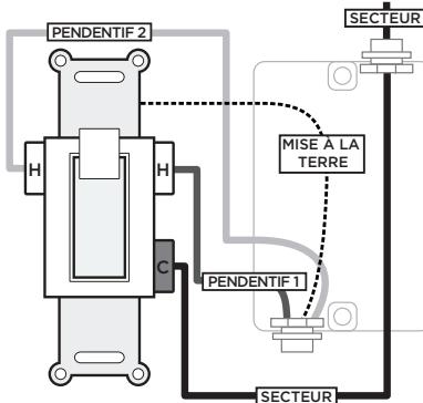Jasco Products ZWN4015 - Câblage d'interrupteur à trois VOIES - 1