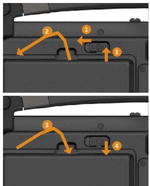 DT Research DT311Y - Replacing the Battery Pack - 1