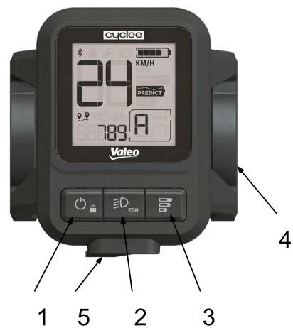 Valeo Cyclee View Plus - Display: - 1