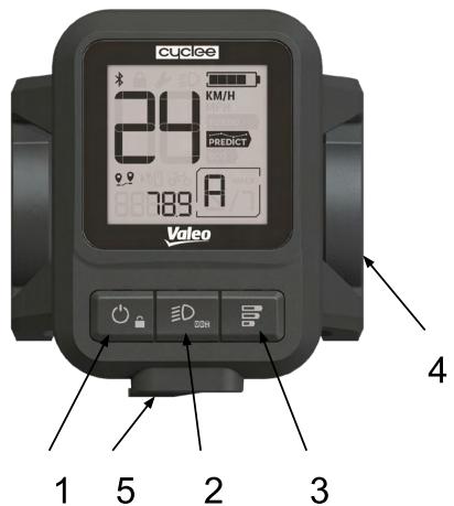 Valeo Cyclee View Plus - Pantalla: - 1