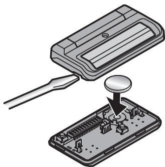 LIFT-MASTER 811LMX - La pile de la télécommande - 1