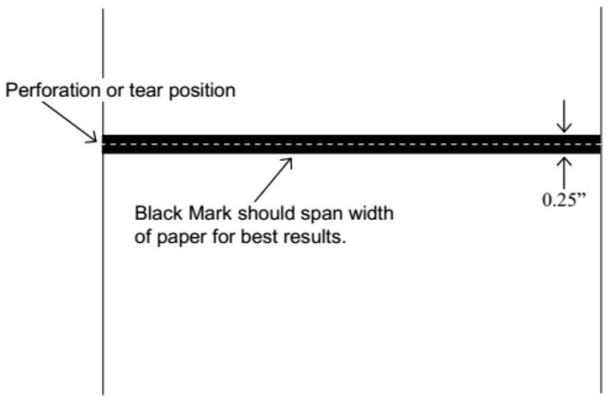 Dascom DP-541 - Black Mark Media Position - 1