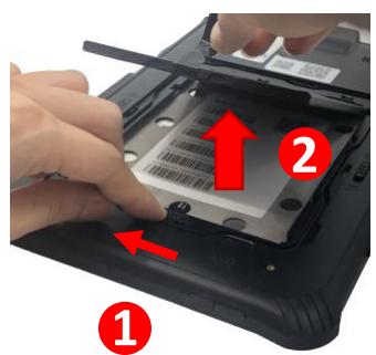 Unitech RT112 - Remove the Battery - 5