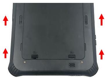 Unitech RT112 - Remove the Battery - 1