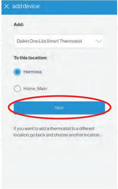 DAIKIN DAIKIN ONE LITE - Connect thermostat to Wi-Fi using the Daikin One home app - 3