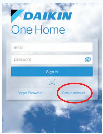 DAIKIN DAIKIN ONE LITE - Create a Daikin One home app account - 1