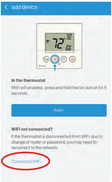 DAIKIN DAIKIN ONE LITE - Connect thermostat to Wi-Fi using the Daikin One home app - 4