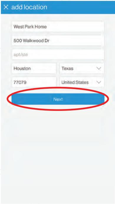 DAIKIN DAIKIN ONE LITE - Add location name and address to the Daikin One home app - 3