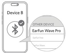 EarFun Wave Pro - Pairing and Connecting two Bluetooth devices simultaneously - 3