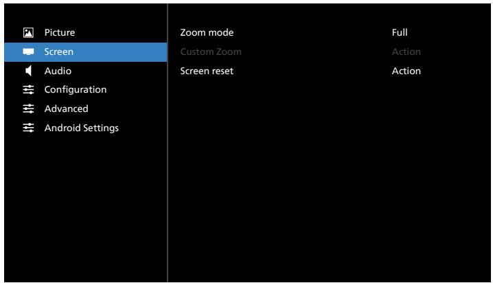 PHILIPS 86BDL4152E - Screen menu - 1