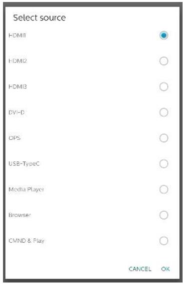 PHILIPS 86BDL4152E - Choose Source for Home shortcut - 2