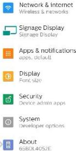 PHILIPS 86BDL4152E - Setting UI - 1