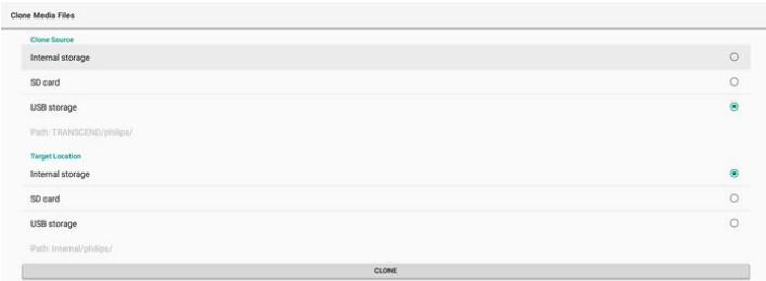 PHILIPS 86BDL4152E - Clone Media Files - 1