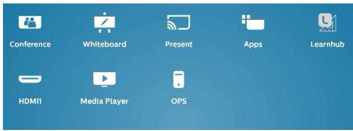 PHILIPS 86BDL4152E - Home Shortcut - 1