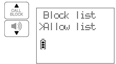 VTECH SN5147 - Add allow list entry - 4