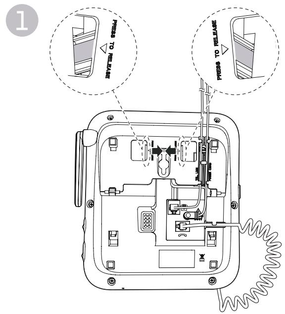 VTECH SN5147 - Mount the telephone base (optional) - 1