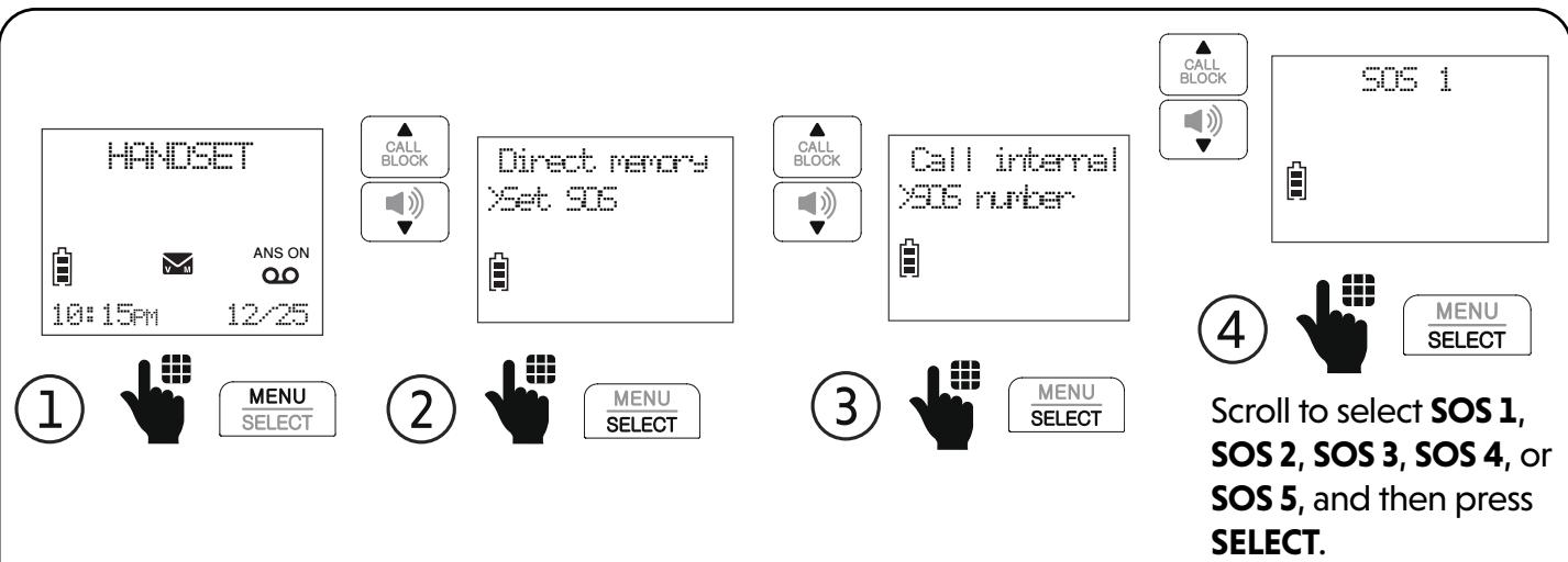 VTECH SN5147 - Set SOS emergency numbers - 1