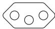TOSHIBA SATELLITE PRO C50-K - AC Power Cord and Connectors - 5