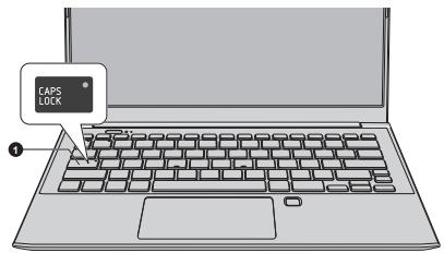 TOSHIBA SATELLITE PRO C50-K - Keyboard indicators - 1
