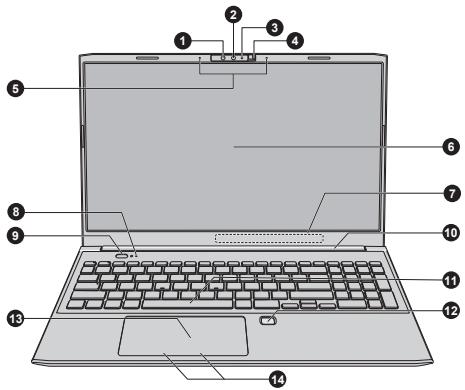 TOSHIBA TECRA L50-K - Front with the display open - 2