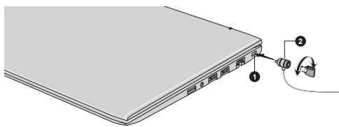 TOSHIBA TECRA L50-K - Connecting the security lock - 1