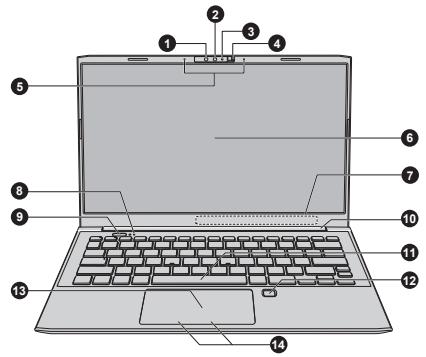 TOSHIBA TECRA L50-K - Front with the display open - 1