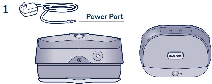 MAXI-COSI Sibia Bassinet - Using your Audio Monitor on a Flat Surface - 1