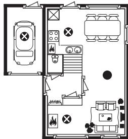 BYRON KD-129H - Emplacements d'installation : - 2