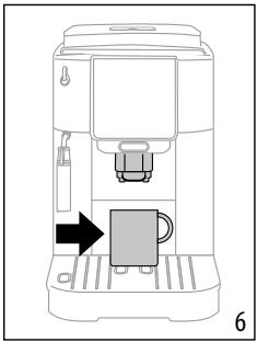 DELONGHI ECAM220.21.B Magnifica Start - Brancher l'appareil à la prise secteur (fig. 2). - 5