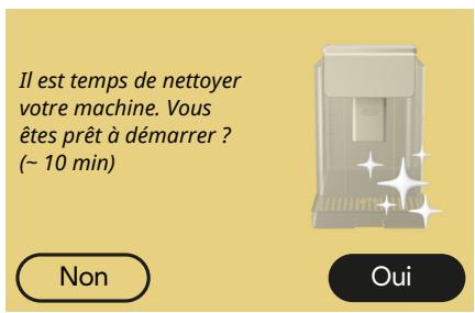 DELONGHI ECAM630.75.TSM PrimaDonna Aromatic - Messages concerning le nettoyage et le détartrage - 2