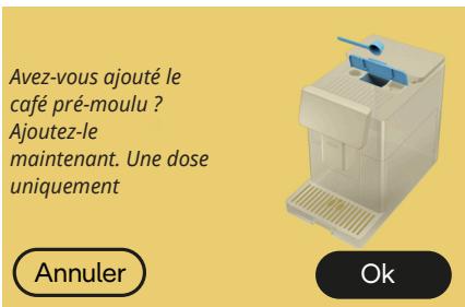 DELONGHI ECAM630.75.TSM PrimaDonna Aromatic - Messages concerning le café en grains et le pré-moulu - 1