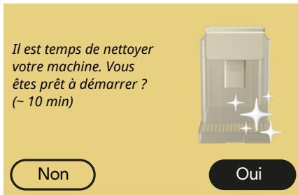 DELONGHI ECAM630.75.TM PrimaDonna Aromatic - Messages concernant le nettoyage et le détartrage - 2