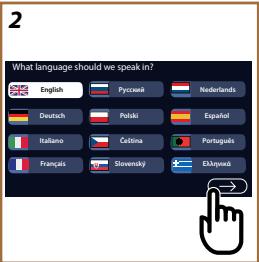 2 What language should we speak in? English Pycnostki Nederlands Deutsch Polski España Italiano Čestina Português Français Slovensky Eškývské