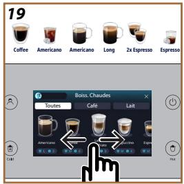 19 Coffee Americano Americano Long 2x Espresso Espresso Boiss. Chaudes Toutes Café Lait Americano Espino OK