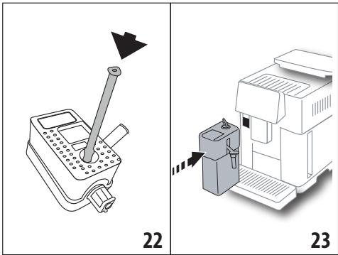DELONGHI ECAM610.75.MB PrimaDonna Soul - Remplir et replacer la carafe à lait - 2