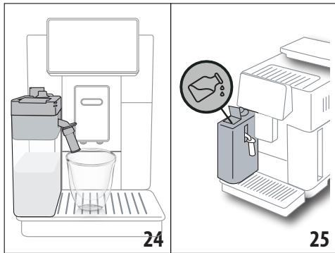 DELONGHI ECAM612.55.SB PrimaDonna Soul - Remplir et replacer la carafe à lait - 3